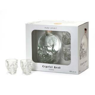 Crystal Head Vodka inkl. 2 Shotgläser