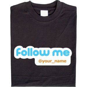 Fair gehandeltes Öko-T-Shirt: Follow me