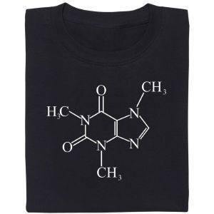Fair gehandeltes Öko-T-Shirt: Koffein Molekül