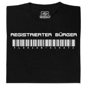 Fair gehandeltes Öko-T-Shirt: Registrierter Bürger