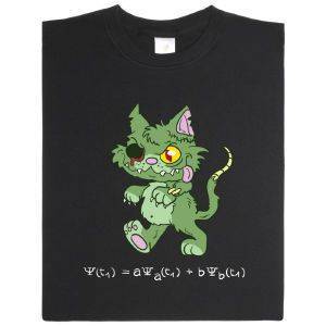 Fair gehandeltes Öko-T-Shirt: Schrödingers Zombiekatze