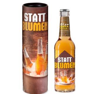 Geschenk-Bier „Statt Blumen“