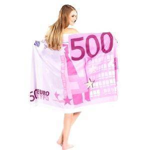 Handtuch 500 Euro Schein