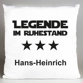 Kissen mit Druck „Ruhestand"