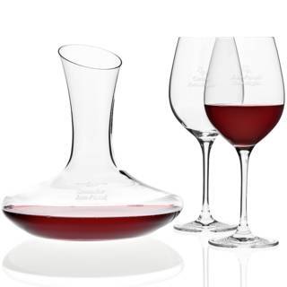 Leonardo: Rotwein-Set mit Gravur