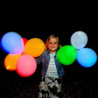 Leuchtende LED-Luftballons