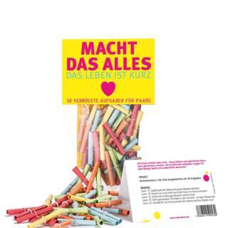 Lostüte „Mach das alles - das Leben ist kurz!“ - Paare-Edition