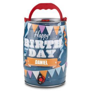 Personalisierbares 5-Liter-Partyfass zum Geburtstag