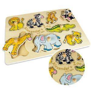 Personalisierbares Puzzle zum Stecken - Zoo