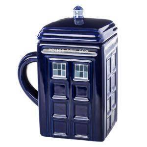 TARDIS Tasse mit Deckel