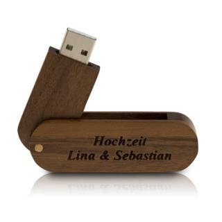 USB Flashdrive Holz mit Gravur 4GB